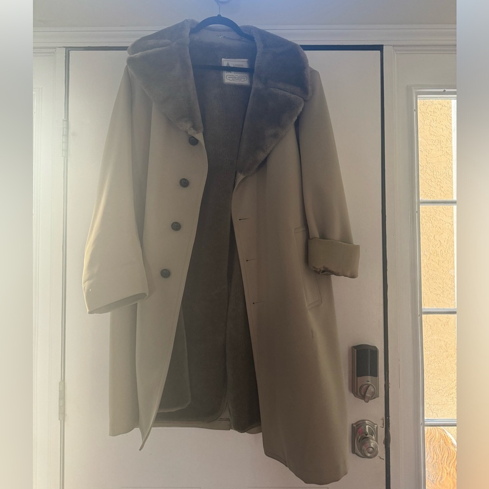 London Fog trench 
Thick perfect for winter
XL great for taller people